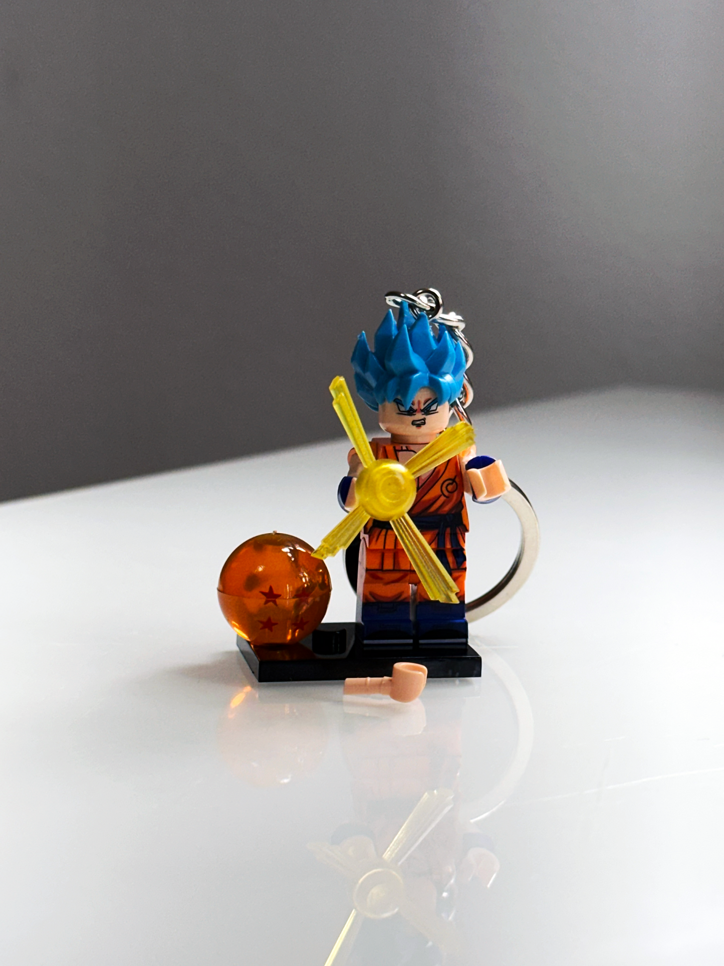 XGBlue "The Blue Flame Warrior" Mini Figure Keychain